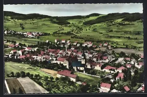 AK Fladungen /Rhön, Teilansicht mit Kirche