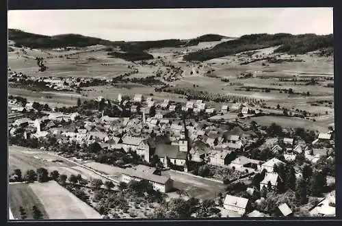 AK Fladungen /Rhön, Teilansicht mit Kirche
