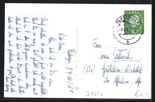 AK Fladungen /Rhön, Teilansicht mit Kirche