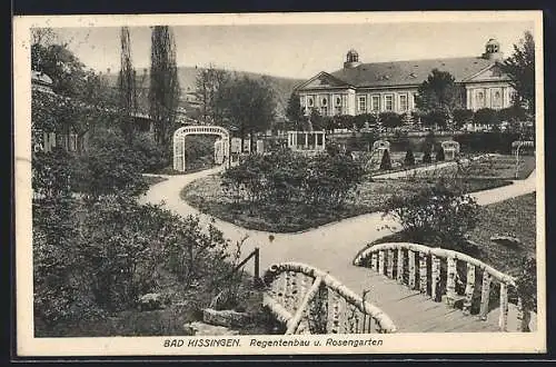 AK Bad Kissingen, Regentenbau und Rosengarten