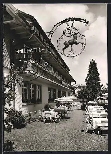 AK St. Märgen /Schwarzwald, Hotel und Pension zum Hirschen