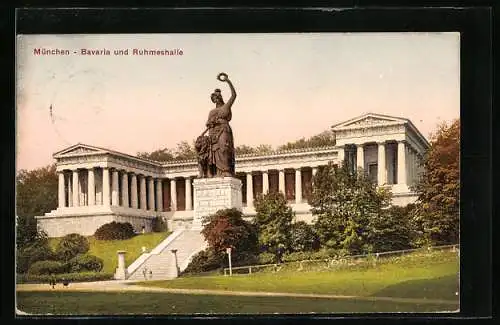 AK München-Sendling, Bavaria und Ruhmeshalle