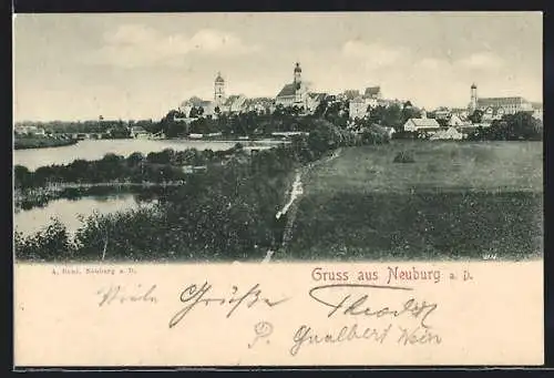 AK Neuburg / Donau, Panorama
