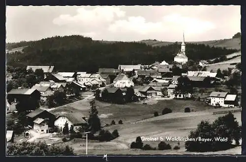 AK Grainet b. Waldkirchen, Ortsansicht mit Kirche