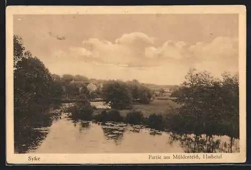 AK Syke /Hachetal, Partie am Mühlenteich