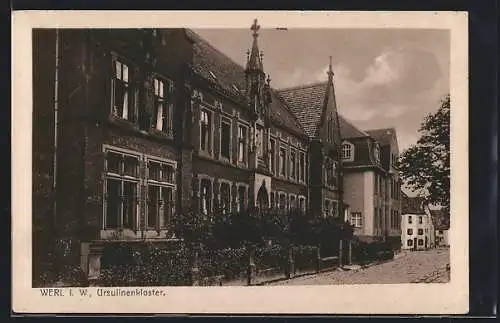 AK Werl i. W., Am Ursulinenkloster