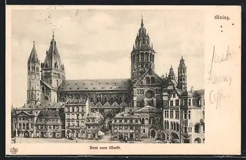 AK Mainz, Dom vom Markt