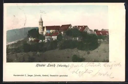 AK Lorch /Württbg., Blick zum Kloster
