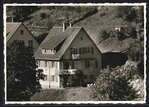AK Triberg /Schwarzwald, Hotel Pension im Sonnenschein