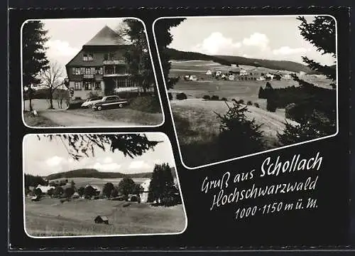 AK Schollach /Hochschwarzwald, Gasthof-Pension Schneckenhof