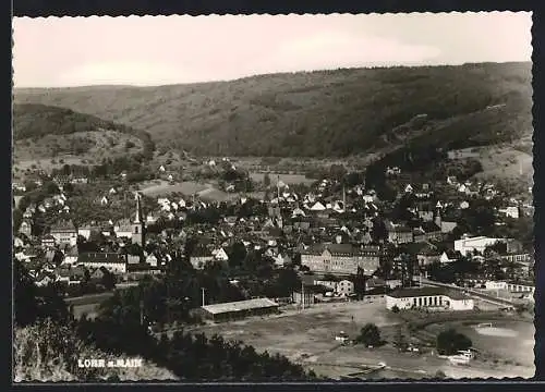 AK Lohr a. Main, Ortsansicht aus der Vogelschau