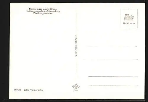 AK Sigmaringen, Liebfrauenschule am Schönenberg, Mädchengymnasium