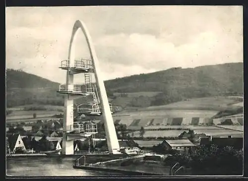 AK Bückeburg, Bergbad, Sprungturm