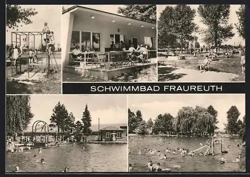 AK Fraureuth, Schwimmbad mit Restaurant & Klettergerüst