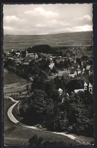 AK Kempenich /Eifel, Ortsansicht mit Blick ins Land