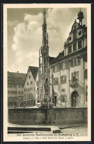 AK Rottenburg a. N., der berühmte Marktbrunnen