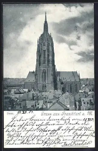 AK Alt-Frankfurt, Dom im Stadtbild
