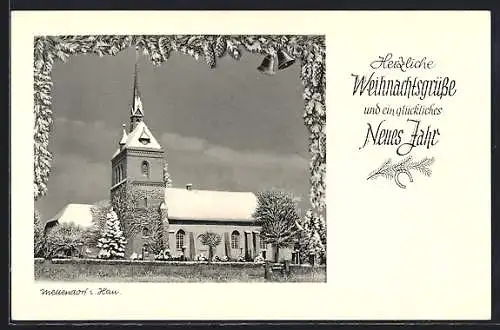 AK Mellendorf i. Han., Kirche im Winter