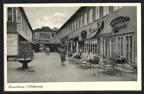AK Braunschweig, Schlosspassage mit Geschäften