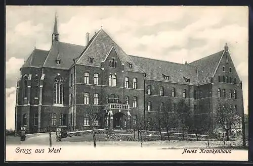 AK Werl, Blick auf das Neue Krankenhaus