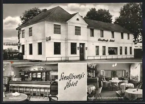 AK Goldenstedt, Strassburg's Hotel, Speiseraum, Restaurant