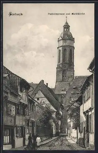 AK Einbeck, Pastorenstrasse und Marktkirche