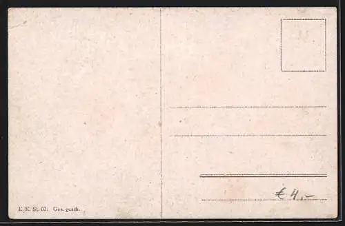 Künstler-AK Stuttgart, Märchen über ein Mädchen, dass seinen Rock verliert von 1837