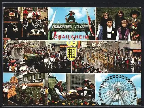 AK Crailsheim, Fränkisches Volksfest, Riesenrad