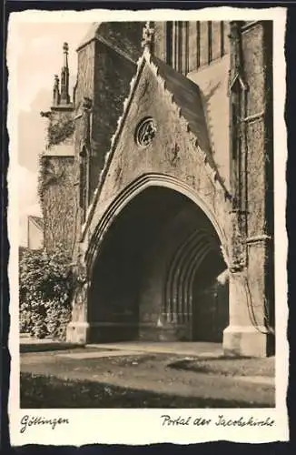 AK Göttingen, Portal an der Jacobikirche