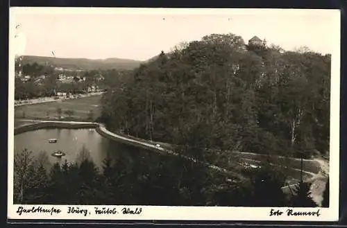 AK Iburg /Teutob. Wald, Charlottensee und Burg