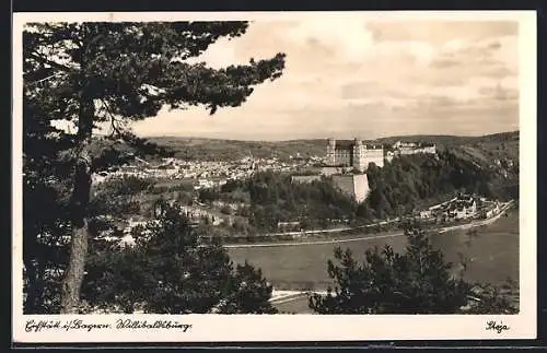 AK Eichstätt, Panorama mit Willibaldsburg