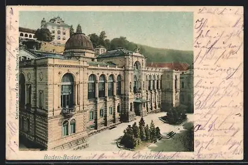 AK Baden-Baden, Blick auf das Friedrichsbad