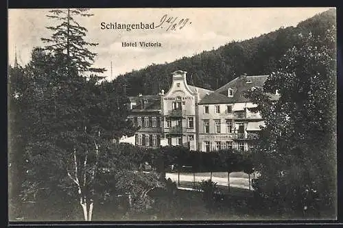 AK Schlangenbad, Blick auf das Hotel Victoria