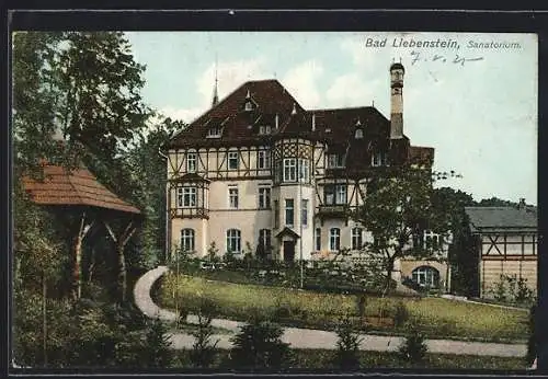 AK Bad Liebenstein, Partie am Sanatorium