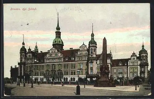 AK Dresden, Partie am Kgl. Schloss