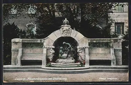 AK Leipzig, Märchenbrunnen am Thomasring
