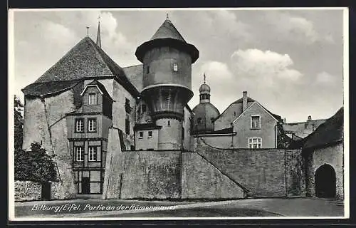 AK Bitburg /Eifel, Partie and der Römermauer