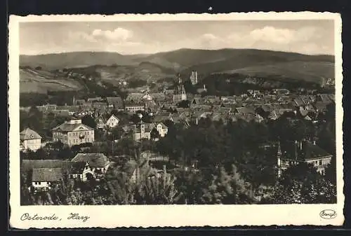 AK Osterode /Harz, Blick über die Dächer