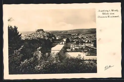 AK Arnsberg i. Westf., Blick vom Ehmsen-Denkmal