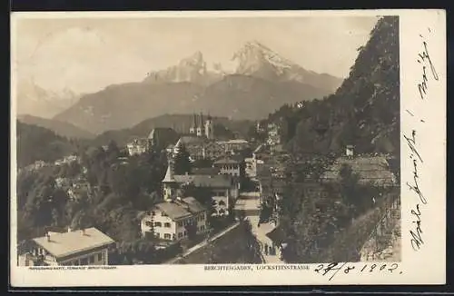 AK Berchtesgaden, Blick auf die Locksteinstrasse