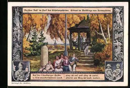 Notgeld Walsrode, 1922, 1 Mark, Erholungsheim in der Lüneburger Heide, Berthas Ruh und Gebäudeansicht