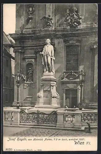 AK Wien, Joseph-Haydn-Denkmal, errichtet 1887