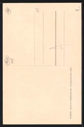 Künstler-AK Wien, Ratzenstadl im Schnee