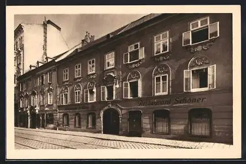 AK Wien, Restaurant Schöner, Siebensterngasse 19