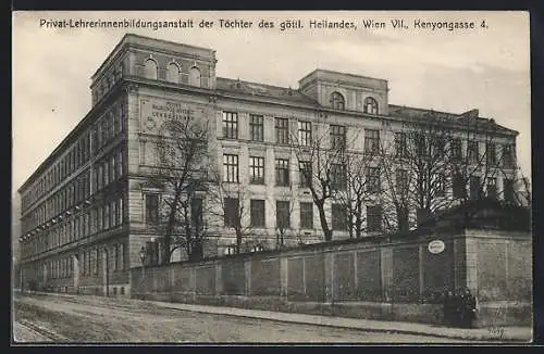 AK Wien, Privat-Lehrerinnenbildungsanstalt der Töchter des göttl. Heilandes, Kenyongasse 4