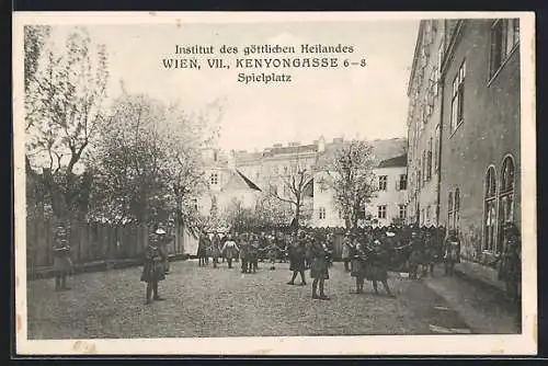 AK Wien, Institut des göttlichen Heilandes, Kenyongasse 6-8, Spielplatz