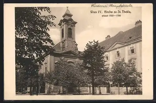 AK Wien, Kirche zu St. Thekla, Erbaut 1752-1756
