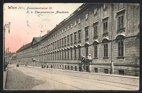 AK Wien, Favoritenstrasse 15, K. k. Theresianische Akademie