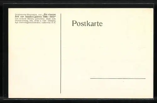 Künstler-AK Richard Knoetel: Die eiserne Zeit vor hundert Jahren, 1806-1813, Der Komet von 1811