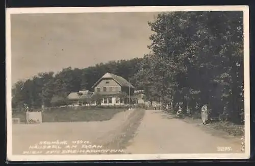 AK Wien, Dreimarkstein, Gasthof Häuserl am Roan